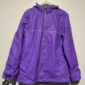 The Black Dog Purple Raincoat Rain jacket
